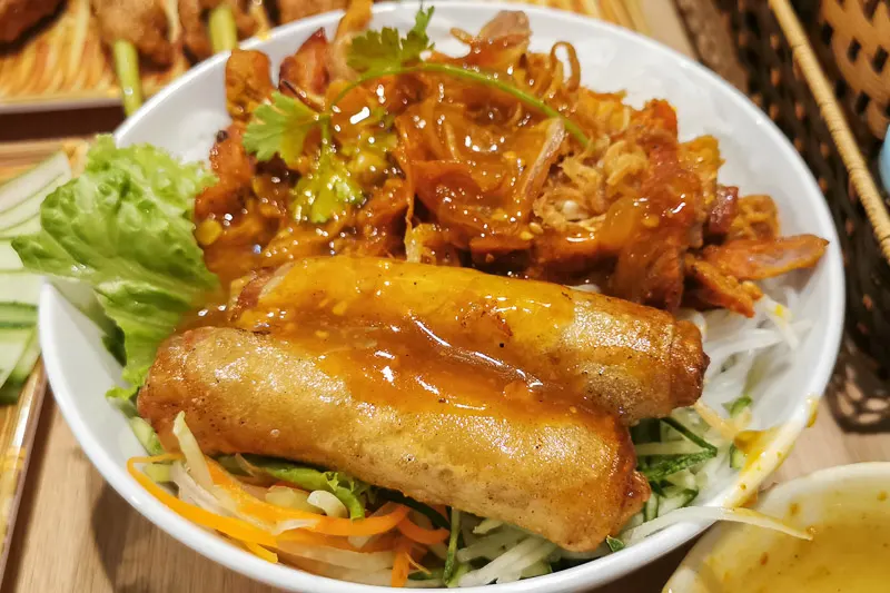 Things to do in Hue - Eat Hue Specialty Food - Bun Thit Nuong