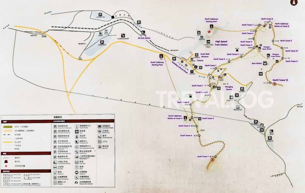 Badaling Great Wall Map