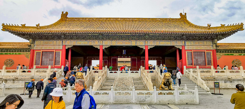 Forbidden City in Beijing China - Central Axis - Gate of Heavenly Purity