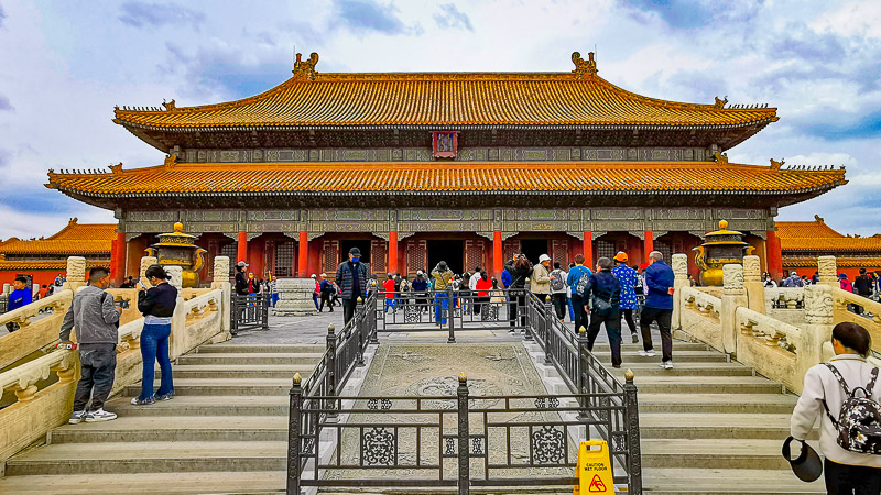 Forbidden City in Beijing China - Central Axis - Palace of Heavenly Purity