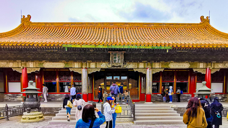Forbidden City in Beijing China - West Wing Inner Court - Six Western Palaces - Palace of Earthly Honours