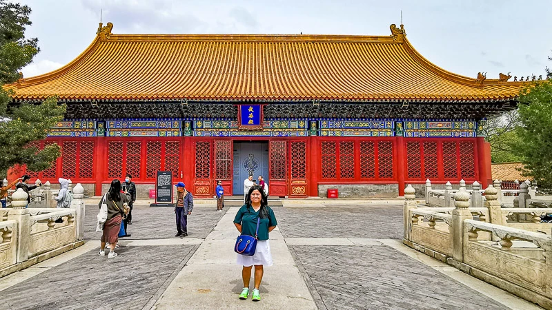 Forbidden City in Beijing China - West Wing Outer Court - Hall of Martial Valor