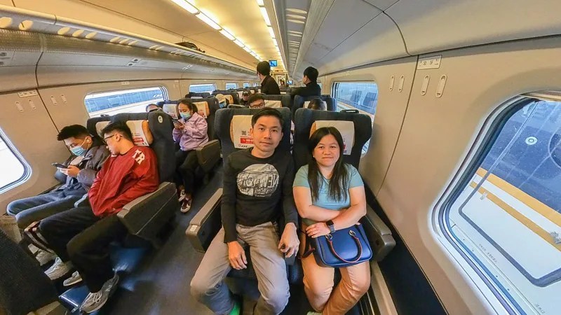 Beijing to Badaling High Speed Train - First Class