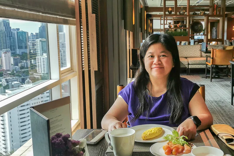 Conrad Bangkok Review - Executive Lounge Breakfast