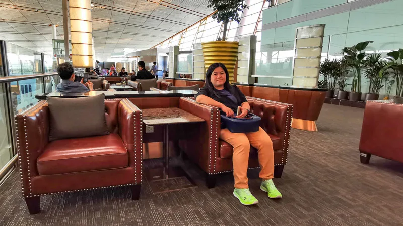 Seating at Air China First Class Lounge Beijing