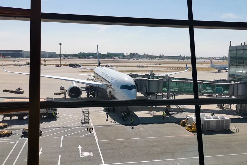 Plane parking at Beijing Airport