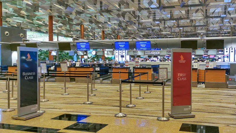 Singapore Check In Counter