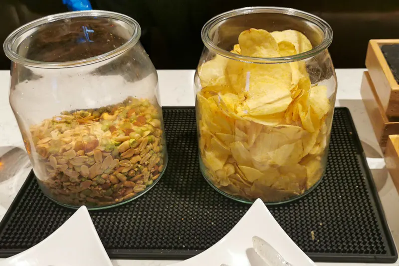 Singapore Arlines SilverKris Lounge Business Class Terminal 3 Changi Airport - Food - Snacks