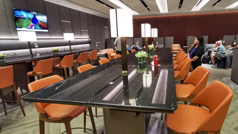 Singapore Arlines SilverKris Lounge Business Class Terminal 3 Changi Airport - Seating