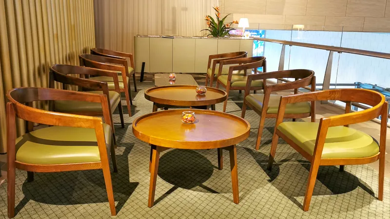 Seating at Blossom Lounge Changi Airport Terminal 4