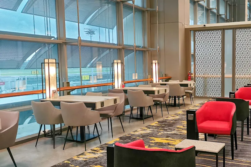 Marhaba Lounge Terminal 3 Review - Seating