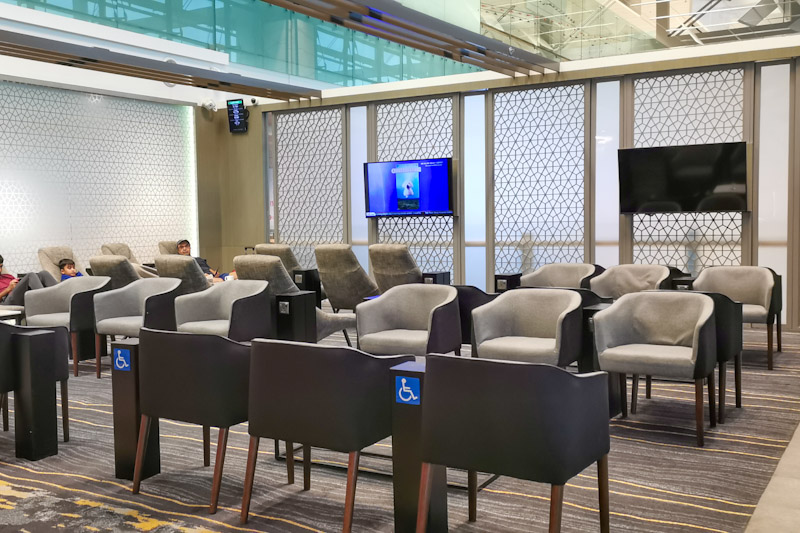 Marhaba Lounge Terminal 3 Review - Seating