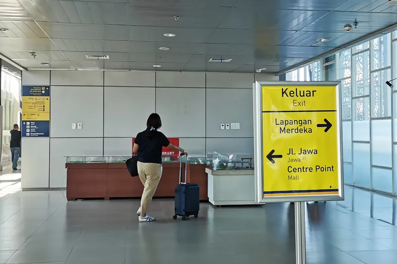 Medan Kualanamu Airport Rail Link - Arriving at Medan City Train Station