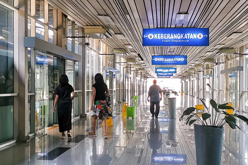 Medan Kualanamu Airport Rail Link - Departing from Kualanamu Station