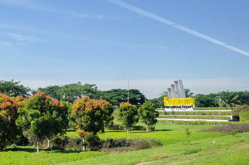 Medan Kualanamu Airport Rail Link - View from Train
