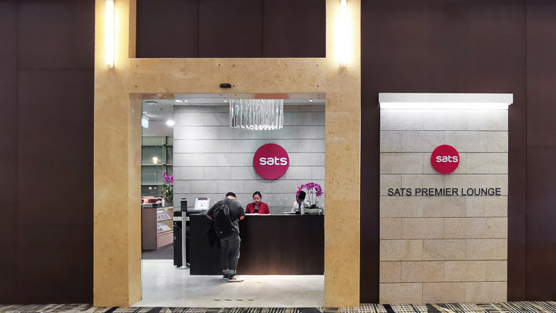 SATS Premier Lounge at Terminal 3 Singapore Review - Entrance