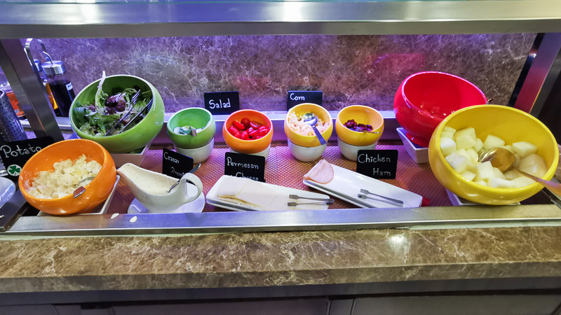 SATS Premier Lounge at Terminal 3 Singapore Review - Food