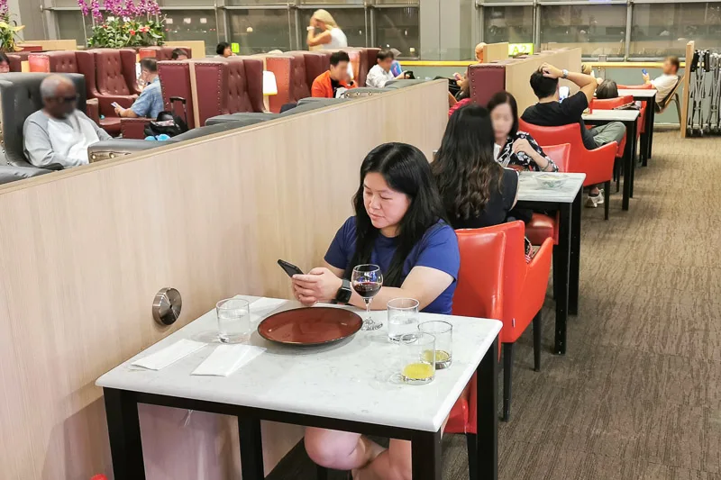 SATS Premier Lounge at Terminal 3 Singapore Review - Seating