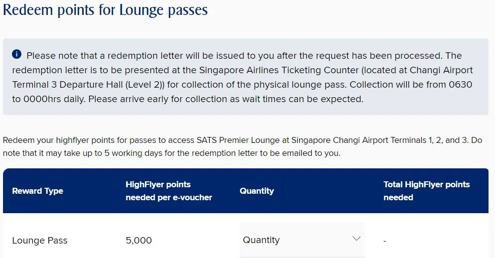 AMEX HighFlyer Card Review - Use HighFlyer Points to redeem lounge passes