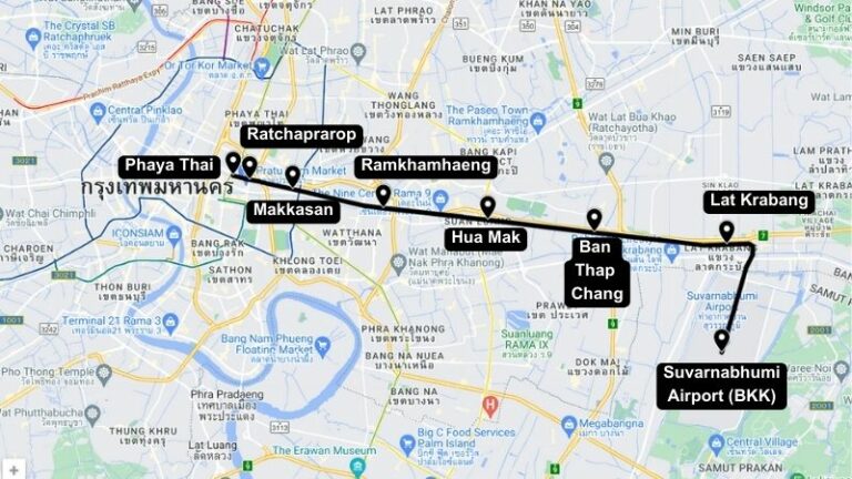 Bangkok Airport To Train To Lumphini Park