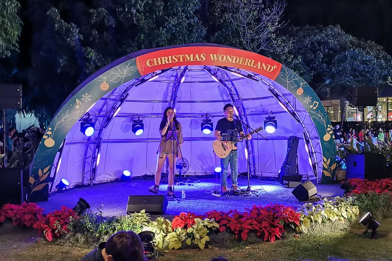 Singapore Christmas Wonderland 2023 - Stage at Supertree Grove